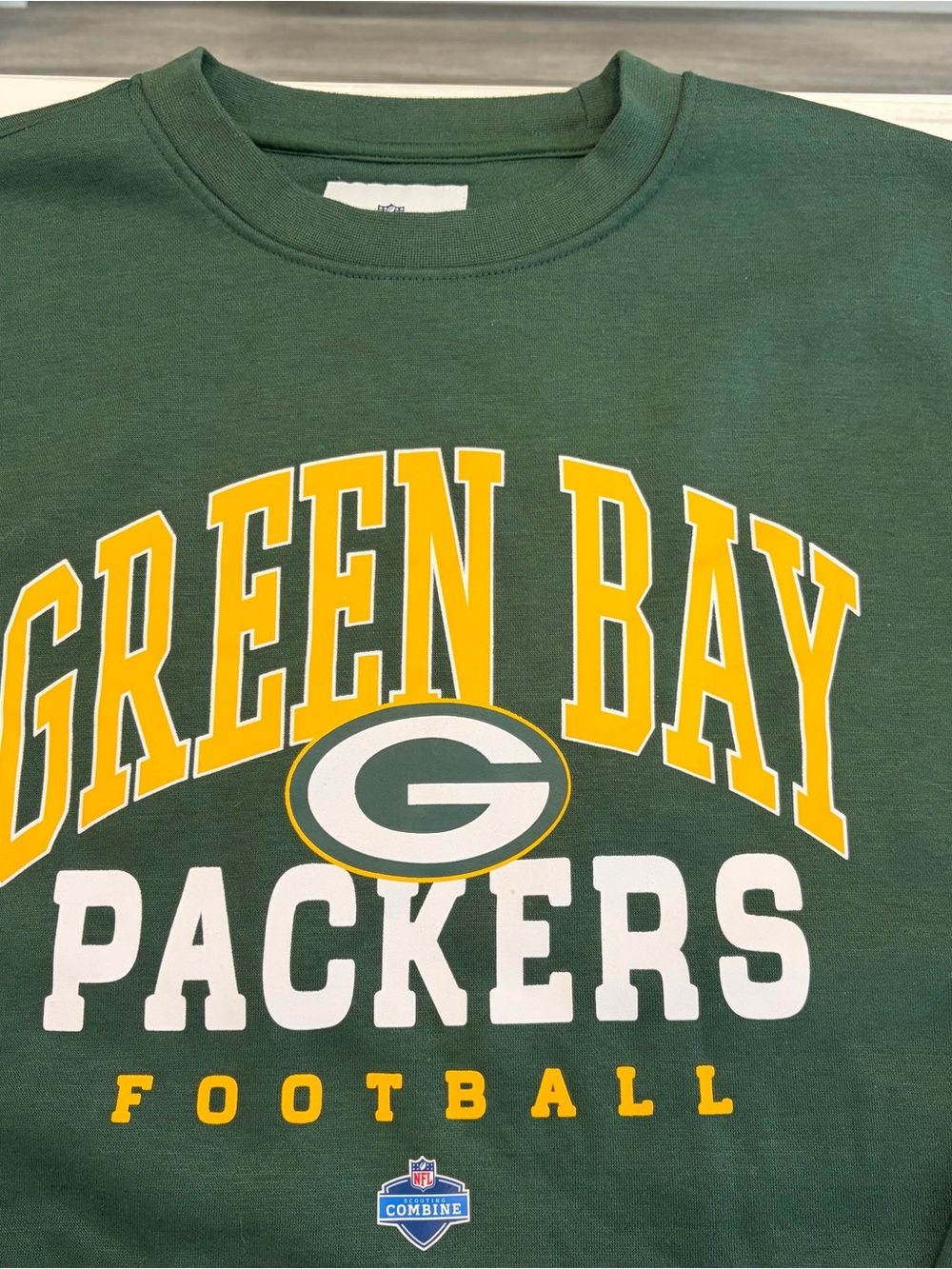 NFL Green Bay Packers SOFT crew neck sweatshirt medium Scouting Combine GO PACK